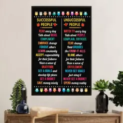 Teacher Classroom Poster | Successful People | Wall Art Back To School Gift For Teacher