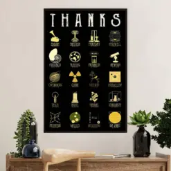 Teacher Classroom Poster | Thanks | Wall Art Back To School Gift For Teacher