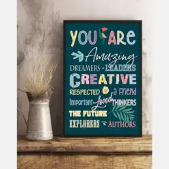 Teacher Supplies For Classroom School Canvas Prints You Are Amazing Decor Wall Art Gifts Vintage Home Wall Decor Canvas