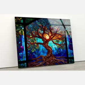 Tempered Glass Wall Wall Art Life Of Tree Wall Printing Large Wall Window Decor