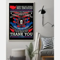 Thank You Veteran You Are My Hero Canvas Prints Vintage Wall Art Gifts Vintage Home Wall Decor Canvas