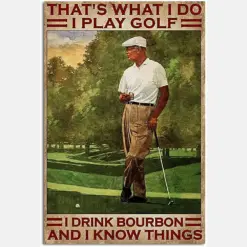 That'S What I Do I Play Golf I Drink Wine And I Know Things, Golf,