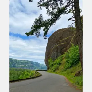 The Columbia River Gorge Between Oregon And Washington