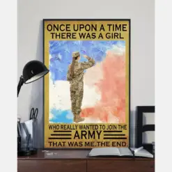 The Girl Joined The Army Canvas Prints Once Upon A Time Vintage Wall Art Gifts Vintage Home Wall Decor Canvas