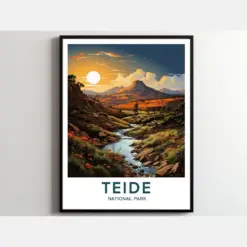 Tide Travel Print Wall Art Tide Wall Hanging Home Decor Tide Gift Art Lovers National Park Art Poster