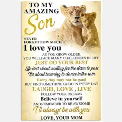 To My Amazing Son Laugh Love Life Mom Gift 2 Vintage