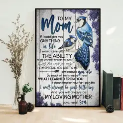 To My Mom I Know It's Not Easy Mother's Day Poster, Canvas