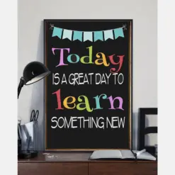 Today Is A Great Day Classroom Teacher Canvas Prints Vintage Wall Art Gifts Vintage Home Wall Decor Canvas