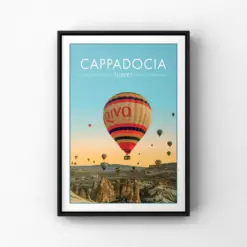 Travel Poster Turkey Print Vintage Travel Poster Unique Wall Art Coordinates Minimalist Home Decor City Landmark Prints