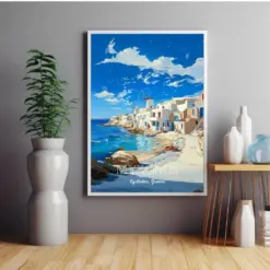 Travel Poster Wall Art Greece Home Decorations Wall Art Print Greece Wall Poster Christmas Gift Greece Art