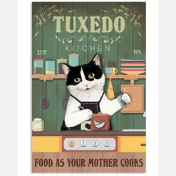 Tuxedo Kitchen Cat Lover