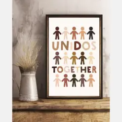 Unidos Together Equality Civil Rights Canvas Prints Wall Art Gifts Support Black Lives Matter Vintage Home Wall Decor Canvas