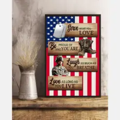 Veteran Canvas Prints Be Proud Of Who You Are Vintage Wall Art Gifts Vintage Home Wall Decor Canvas