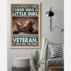 Veteran Canvas Prints Once Upon A Time There Was A Girl Vintage Wall Art Gifts Vintage Home Wall Decor Canvas