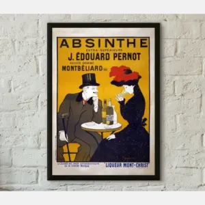 Vintage Alcohol Poster Print Absinthe Alcohol Professionally Printed Advertising Poster