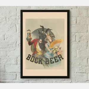 Vintage Alcohol Poster Print Back Beer Professionally Printed Advertising Poster