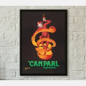 Vintage Alcohol Poster Print Campari Alcohol Professionally Printed Advertising Poster