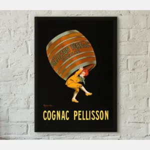 Vintage Alcohol Poster Print Cognac Ellison Alcohol Professionally Printed Advertising Poster