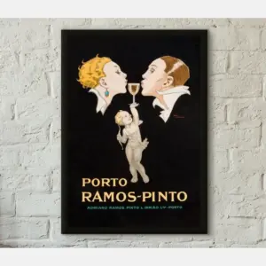 Vintage Alcohol Poster Print Porto Ramos Pinto Alcohol Professionally Printed Advertising Poster