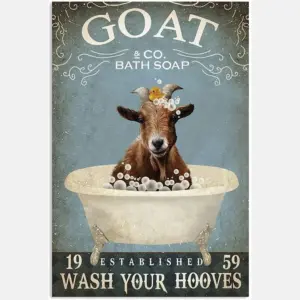 Vintage Bath Soap Goat Wash Your Hooves