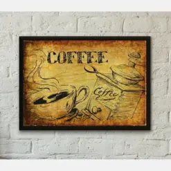 Vintage Coffee Poster Print Professionally Printed Coffee Poster