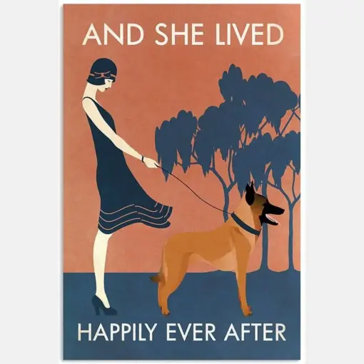 Vintage Malinois And She Lived Happily Ever After