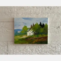 Vintage Oil Painting On Canvas By Renowned Queen Artist Christian Bergen