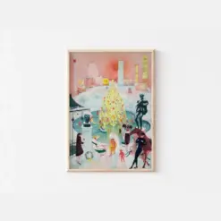 Vintage Poster For Vintage Christmas Christmas Art Print Christmas Drinkable For Christmas Decoration Instant Download