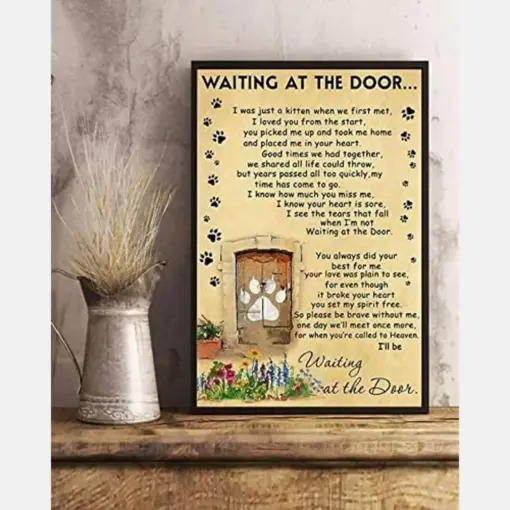 Waiting At The Door Cat Pet Poem For Cat Lover