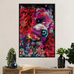 Watercolor Poodle Painting Dog Poster Prints | Wall Art Gift For Poodle Puppies Lover