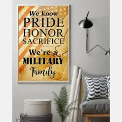 We Are A Military Family Canvas Prints Vintage Wall Art Gifts Vintage Home Wall Decor Canvas