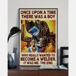 Welder Canvas Prints Once Upon A Time Boy Wanted To Become Welder Vintage Wall Art Gifts Vintage Home Wall Decor Canvas