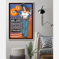 Welder If You Love A Welder Raise Your Hand Canvas Prints Vintage Wall Art Gifts Vintage Home Wall Decor Canvas