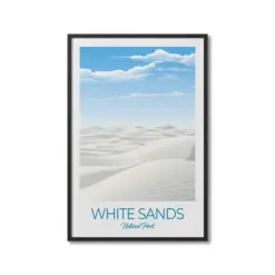 White Sands National Park Travel Print Wall Art White Sands Wall Hanging Home Decor White Sands Gift Art Lovers National Park Art Lover Gift