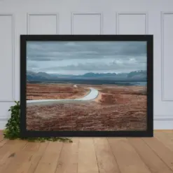 Winding Road Through Icelandic Wilderness | A Journey Into Untamed Beauty | Framed Print