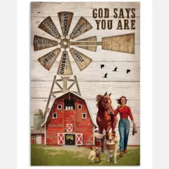 Windmill Horse Girl God Says