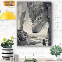 Wolf Art Canvas Prints Matte Canvas - Home Room Wall Decor Matte Canvas