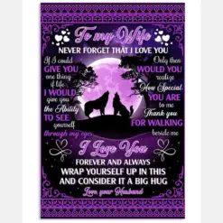 Wolves To My Wife Never Forget I Love U - Ur Husband Vertical Canvas And Poster | Gift For Wife | Valentine Gift