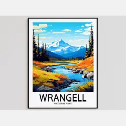 Wrangle Travel Poster Wrangle Print National Park Art Print Wrangle Gift Wrangle Wall Art Wrangle Artwork National Park Decor