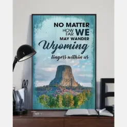 Wyoming Lingers Within Us Canvas Prints Vintage Wall Art Gifts Vintage Home Wall Decor Canvas