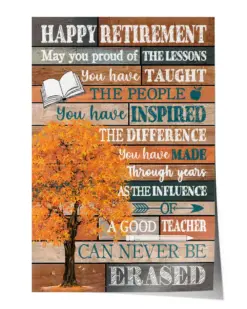 Happy Retirement You Have Taught The People Teacher Poster - Satin Portrait Poster