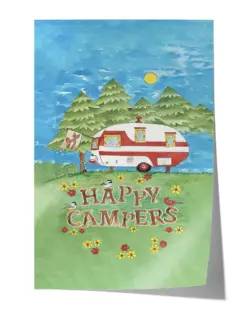 Happy Camper - Satin Portrait Poster