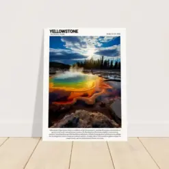 Yellowstone National Park Poster I Premium Quality Fine Art Print I Matt Quality Finish I Modern Home Decor I Nature Landscape Photography