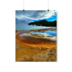 Yellowstone National Park Poster National Park Wall Art National Park Gift Vintage Wall Poster Yellowstone Home Decor Adventure Art