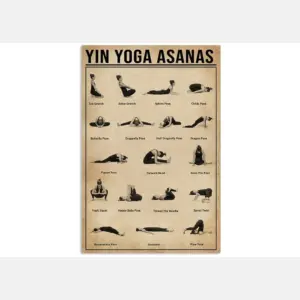 Yin Yoga Bananas Poster Yoga Poster Yoga Knowledge Yoga Print Yoga Poses Poster Yoga Lover Gift Meditation Print Yoga Gift