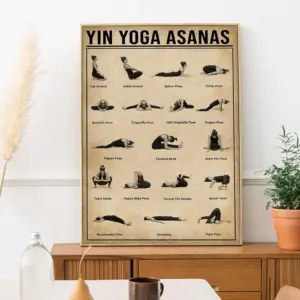 Yin Yoga Bananas Poster Yoga Poster Yoga Poses Poster Yoga Practitioner Home Decor Yoga Room Decor Yoga Lover Gift Yoga Knowledge Print