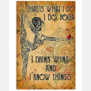 Yoga And Wine Yoga Girl