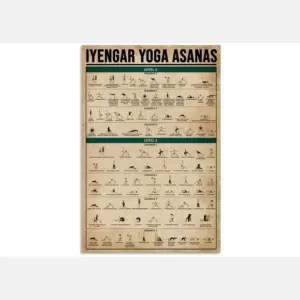 Yoga Bananas Knowledge Poster Yoga Wall Art Yoga Print Yoga Poses Poster Yoga Decor Chakra Poster Yoga Lover Gift