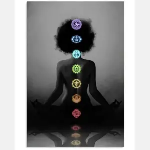 Yoga Black Girl Chakras